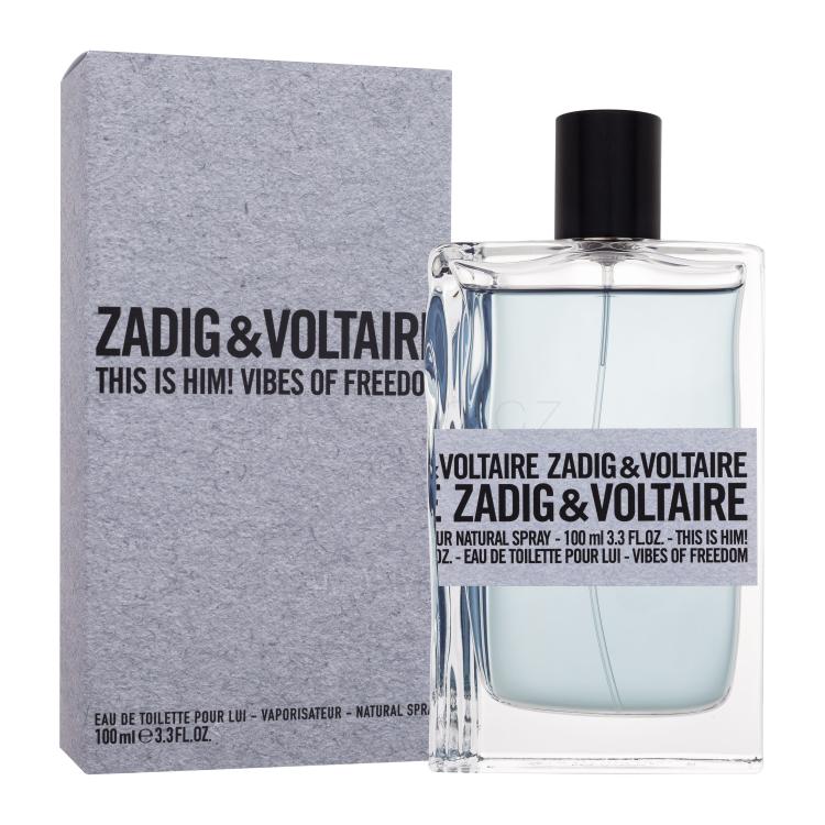 Zadig &amp; Voltaire This is Him! Vibes of Freedom Toaletní voda pro muže 100 ml poškozená krabička
