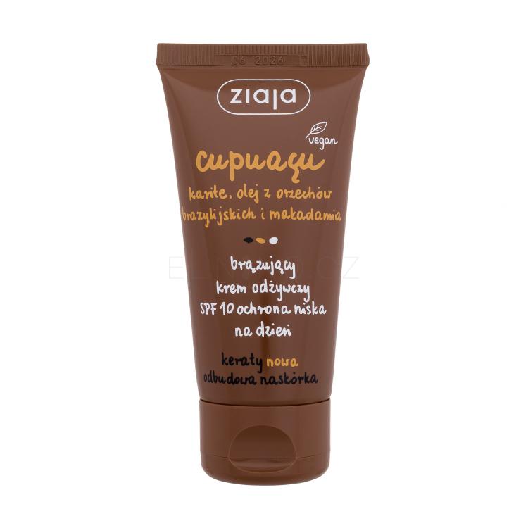 Ziaja Cupuacu Bronzing Nourishing Cream SPF10 Samoopalovací přípravek pro ženy 50 ml