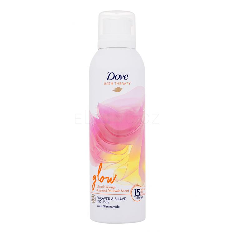 Dove Bath Therapy Glow Shower &amp; Shave Mousse Sprchová pěna pro ženy 200 ml