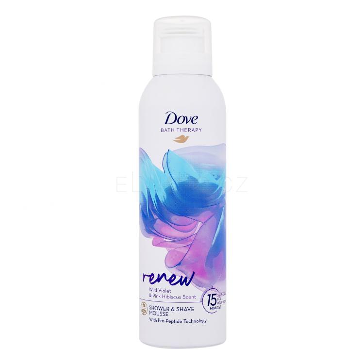 Dove Bath Therapy Renew Shower &amp; Shave Mousse Sprchová pěna pro ženy 200 ml