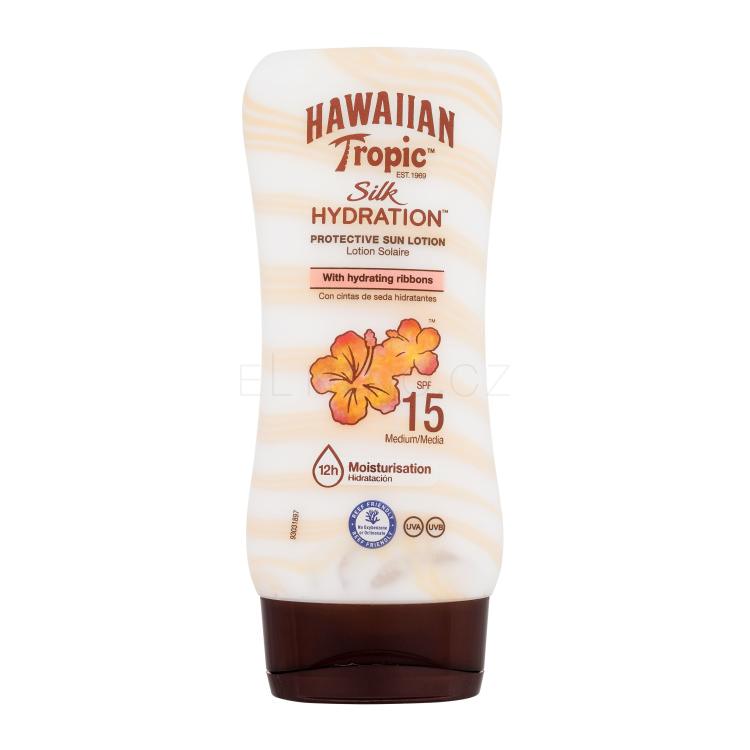 Hawaiian Tropic Silk Hydration Protective Sun Lotion SPF15 Opalovací přípravek na tělo 180 ml