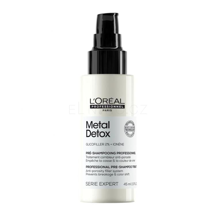 L'Oréal Professionnel Metal Detox Professional Pre-Shampoo Treatment Šampon pro ženy 45 ml