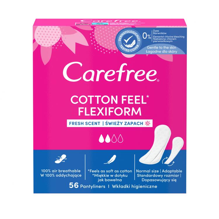 Carefree Cotton Feel Flexiform Fresh Scent Slipová vložka pro ženy Set