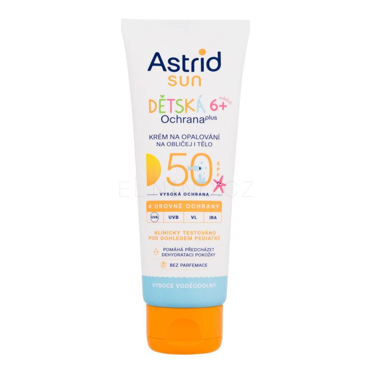 Astrid Sun Kids Face And Body Cream SPF50 Opalovací přípravek na obličej pro děti 75 ml