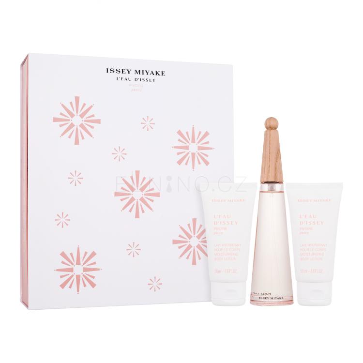 Issey Miyake L&#039;Eau D&#039;Issey Pivoine Dárková kazeta toaletní voda 50 ml + tělové mléko 2 x 50 ml