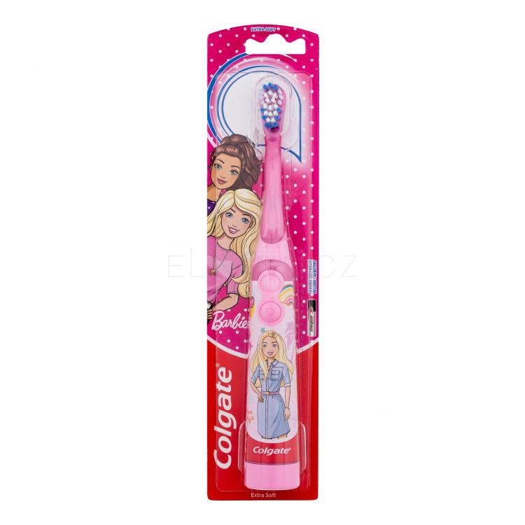 Colgate Kids Barbie Battery Powered Toothbrush Extra Soft Sonický zubní kartáček pro děti 1 ks