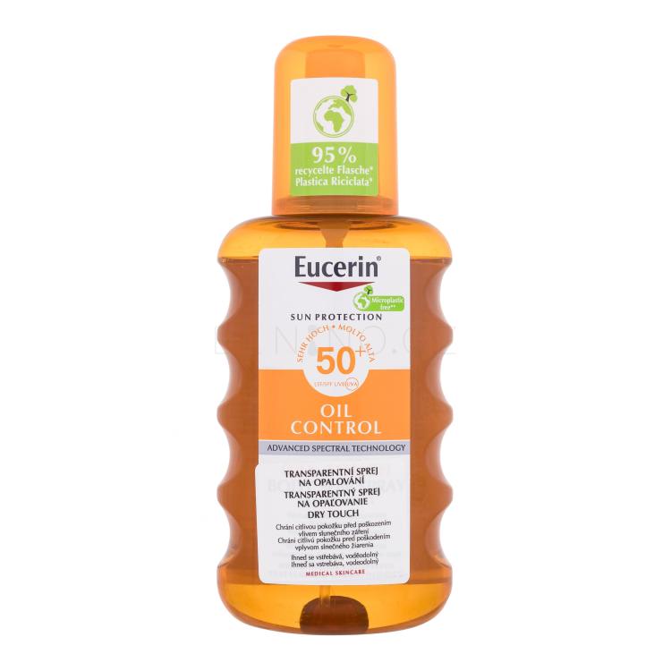Eucerin Sun Oil Control Dry Touch Transparent Spray SPF50+ Opalovací přípravek na tělo 200 ml