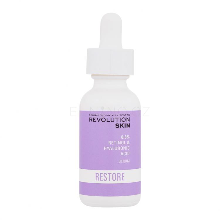Revolution Skincare Restore 0.3% Retinol &amp; Hyaluronic Acid Serum Pleťové sérum pro ženy 30 ml
