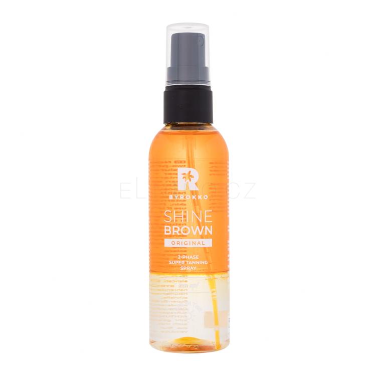 Byrokko Shine Brown Original 2-Phase Super Tanning Spray Opalovací přípravek na tělo pro ženy 104 ml