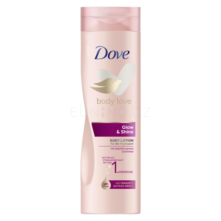 Dove Body Love Glow &amp; Shine Tělové mléko pro ženy 250 ml