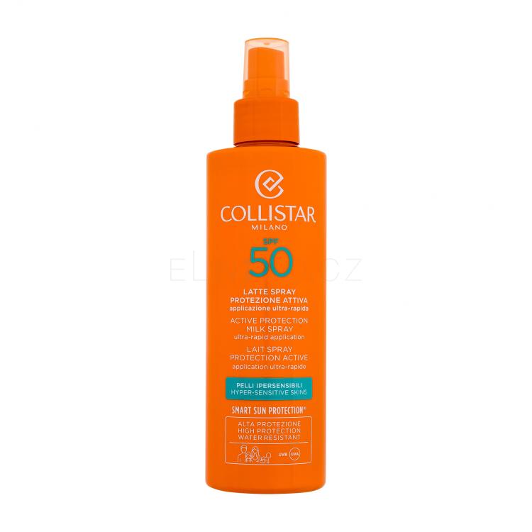 Collistar Active Protection Milk Spray SPF50 Opalovací přípravek na obličej 200 ml