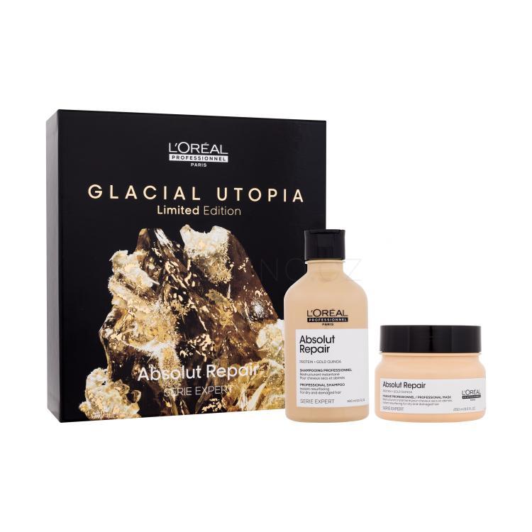 L'Oréal Professionnel Absolut Repair Glacial Utopia Limited Edition Dárková kazeta šampon Absolut Repair 300 ml + maska na vlasy Absolut Repair 250 ml