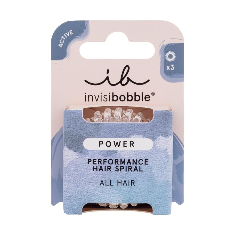 Invisibobble Power Performance Hair Spiral Gumička na vlasy pro ženy Odstín Crystal Clear Set