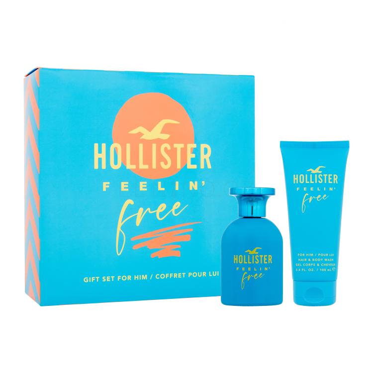 Hollister Feelin' Free Dárková kazeta toaletní voda 50 ml + sprchový gel 100 ml