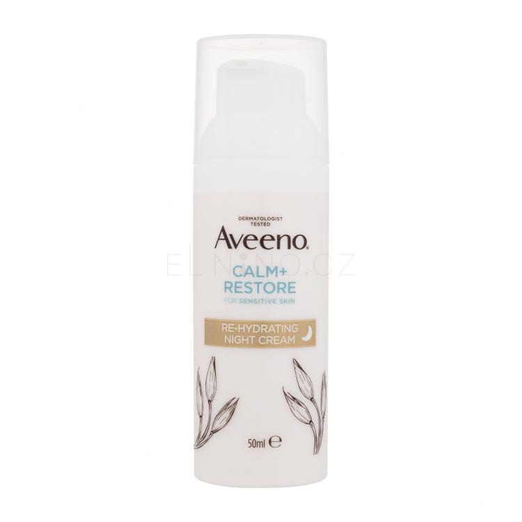 Aveeno Calm + Restore Re-Hydrating Night Cream Noční pleťový krém 50 ml