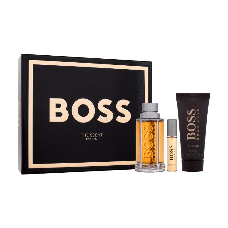 HUGO BOSS Boss The Scent 2015 SET1 Dárková kazeta toaletní voda 100 ml + toaletní voda 10 ml + sprchový gel 100 ml