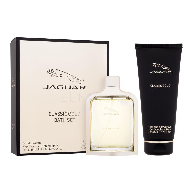 Jaguar Classic Gold Dárková kazeta toaletní voda 100 ml + sprchový gel 200 ml