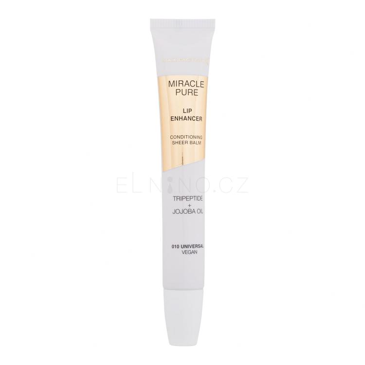 Max Factor Miracle Pure Lip Enhancer Balzám na rty pro ženy 12 ml Odstín 010 Universal