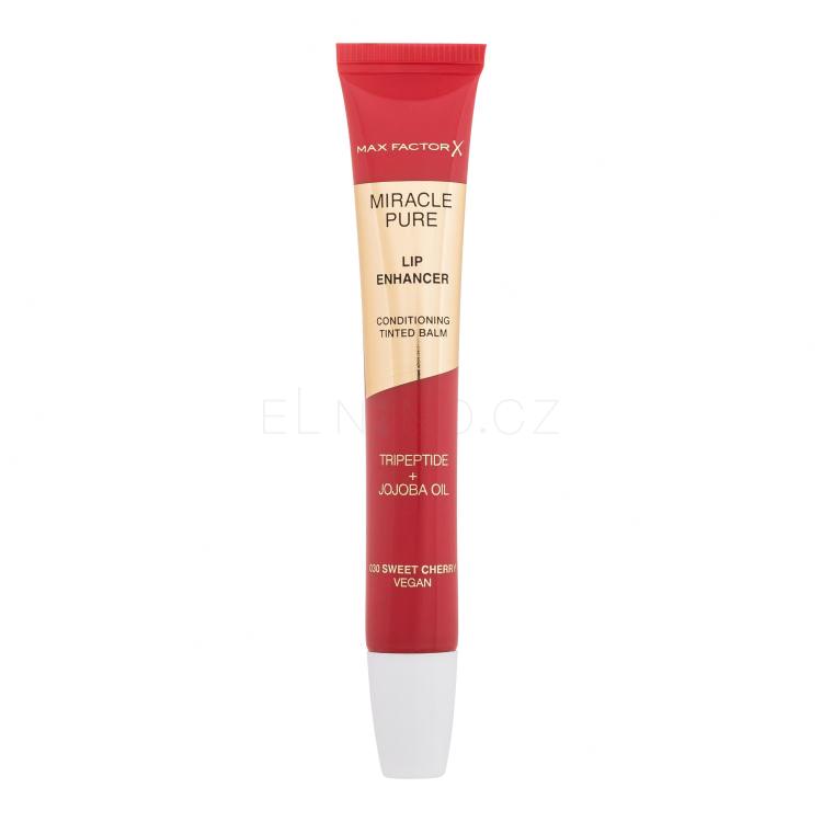 Max Factor Miracle Pure Lip Enhancer Balzám na rty pro ženy 12 ml Odstín 030 Sweet Cherry
