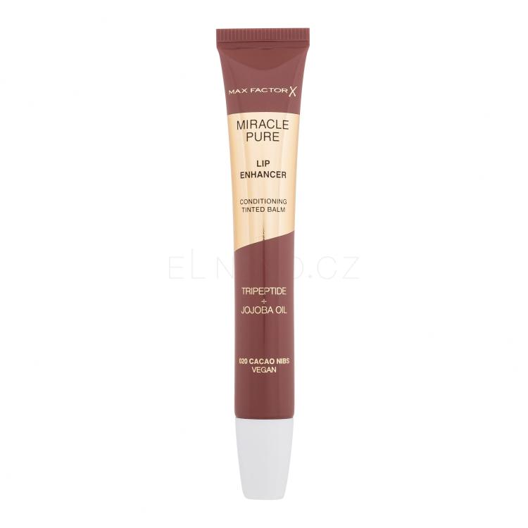 Max Factor Miracle Pure Lip Enhancer Balzám na rty pro ženy 12 ml Odstín 020 Cacao Nibs