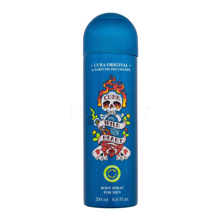 Cuba Wild Heart Deodorant pro muže 200 ml