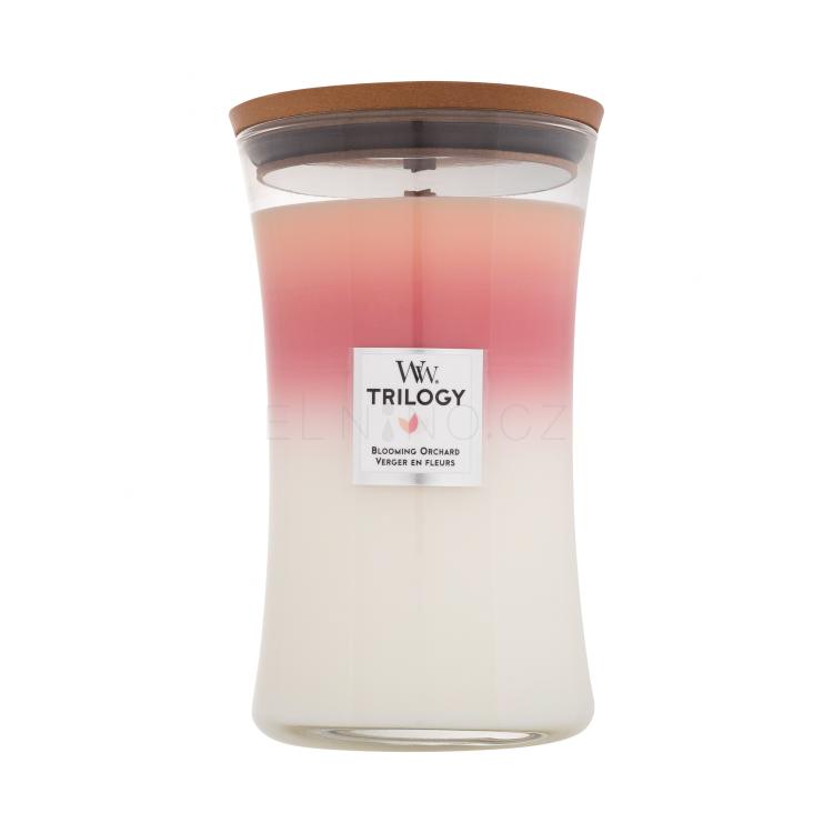 WoodWick Trilogy Blooming Orchard Vonná svíčka 610 g