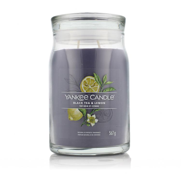 Yankee Candle Signature Black Tea &amp; Lemon Vonná svíčka 567 g
