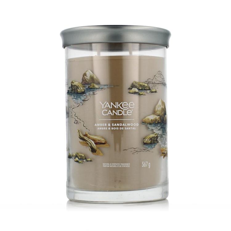 Yankee Candle Signature Amber &amp; Sandalwood Tumbler Vonná svíčka 567 g