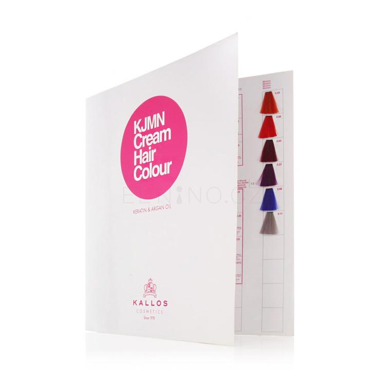 Kallos Cosmetics KJMN Cream Hair Colour Keratin &amp; Argan Oil Sampler Barva na vlasy pro ženy 1 ks
