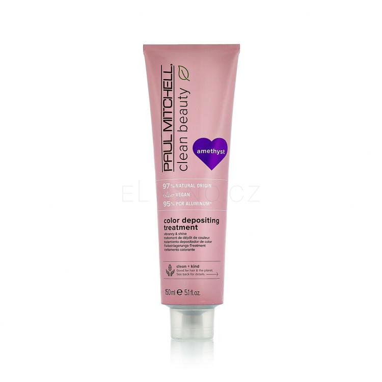 Paul Mitchell Clean Beauty Color Protect Color Depositing Treatment Maska na vlasy pro ženy 150 ml Odstín Amethyst