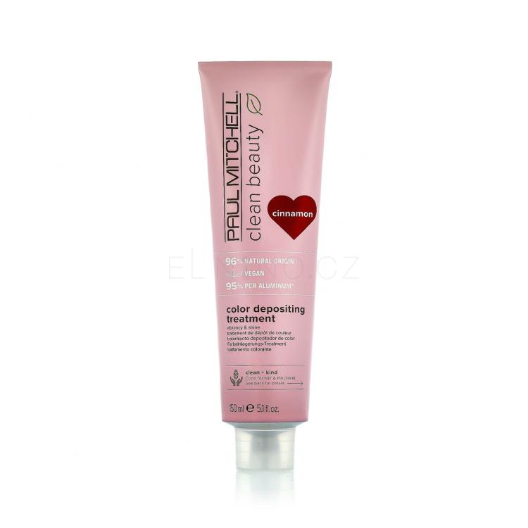 Paul Mitchell Clean Beauty Color Protect Color Depositing Treatment Maska na vlasy pro ženy 150 ml Odstín Cinnamon