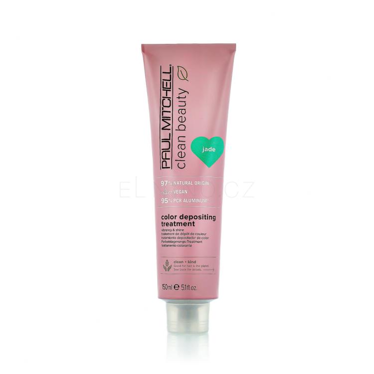 Paul Mitchell Clean Beauty Color Protect Color Depositing Treatment Maska na vlasy pro ženy 150 ml Odstín Jade
