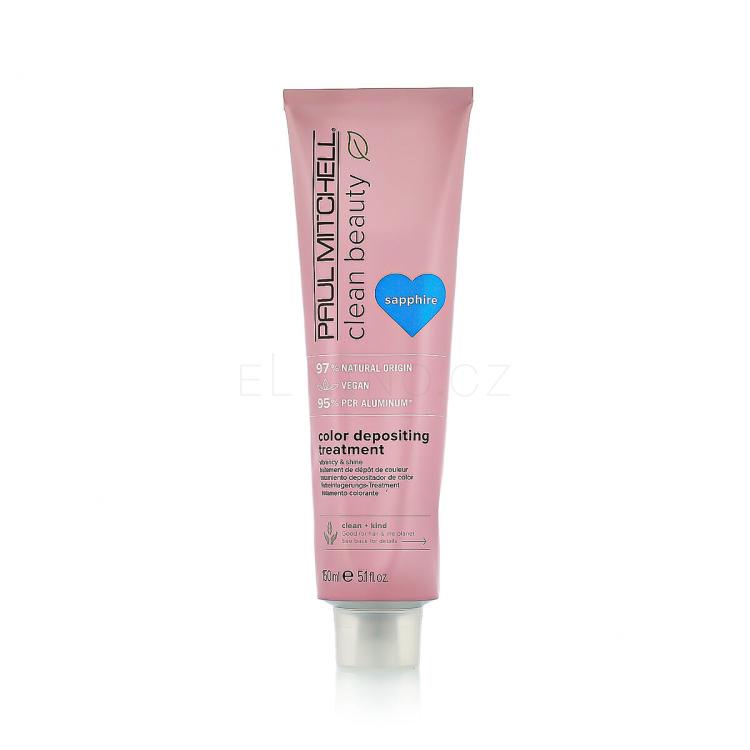 Paul Mitchell Clean Beauty Color Protect Color Depositing Treatment Maska na vlasy pro ženy 150 ml Odstín Sapphire