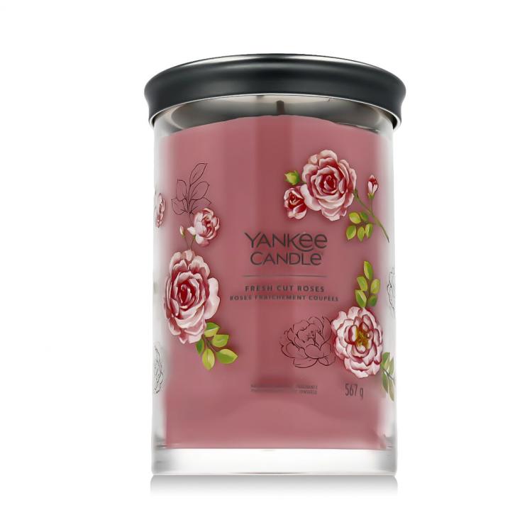 Yankee Candle Signature Fresh Cut Roses Tumbler Vonná svíčka 567 g