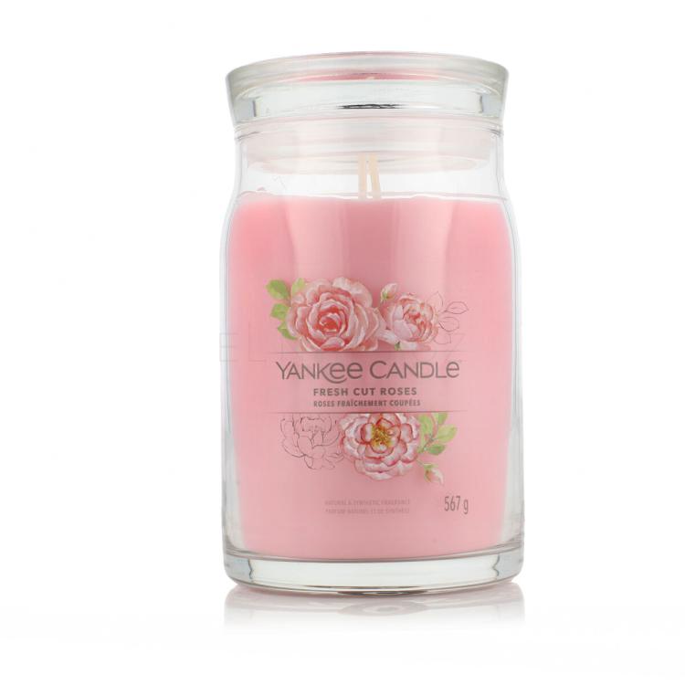 Yankee Candle Signature Fresh Cut Roses Vonná svíčka 567 g