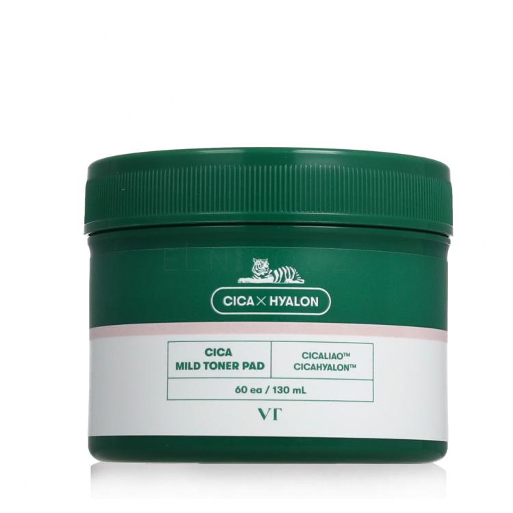 VT Cosmetics Cica Mild Toner Pad Čisticí ubrousky 60 ks