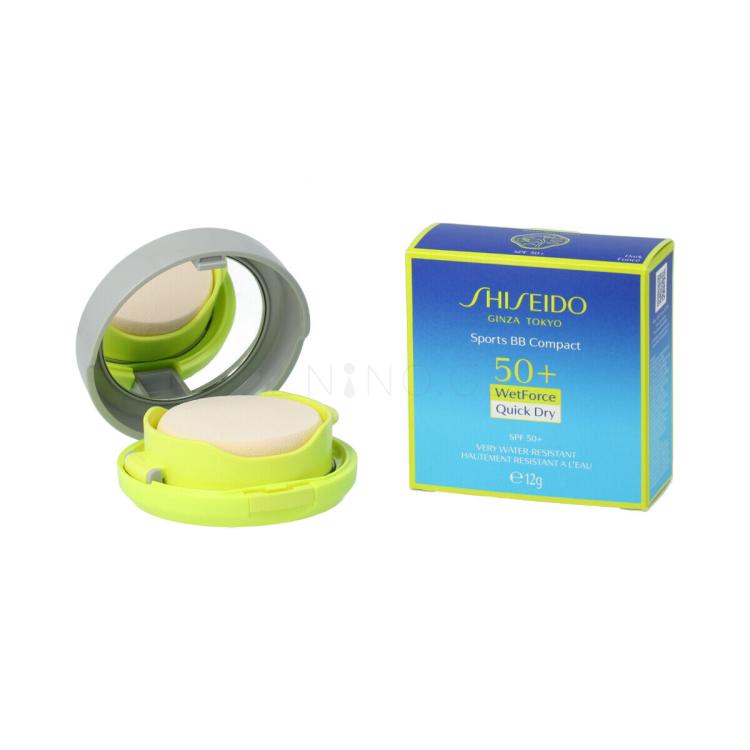 Shiseido Sports BB Compact WetForce SPF50+ Pudr pro ženy 12 g Odstín Dark