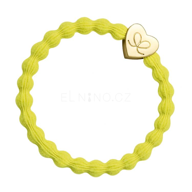By Eloise London Gold Heart Gumička na vlasy pro ženy 1 ks Odstín Sunshine Yellow