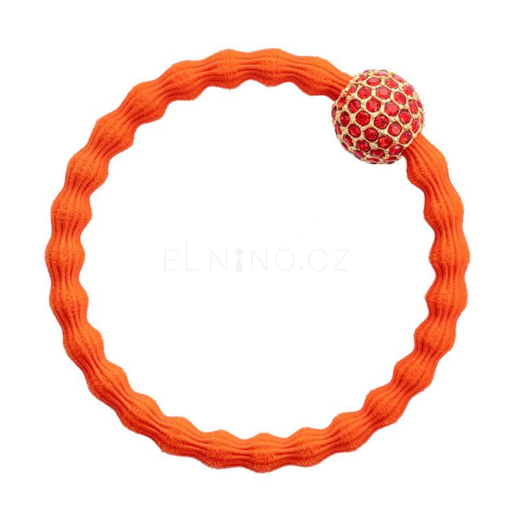 By Eloise London Bling Charms Disco Ball Gumička na vlasy pro ženy 1 ks Odstín Warm Orange
