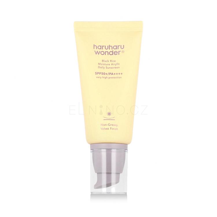 HaruHaru Wonder Black Rice Moisture Airyfit Daily Sunscreen SPF50+ Opalovací přípravek na obličej 50 ml