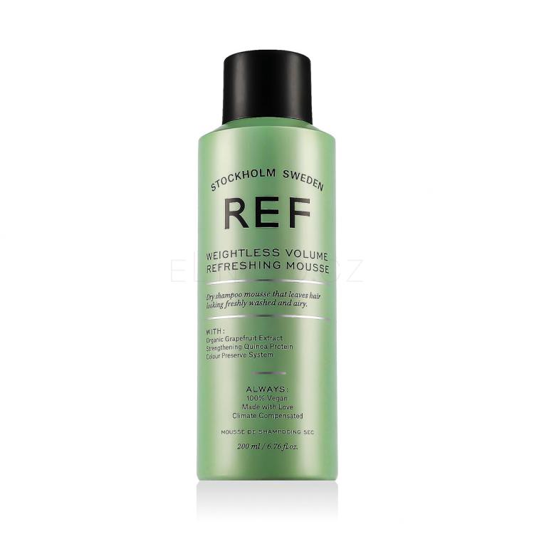 REF Weightless Volume Refreshing Mousse Suchý šampon 200 ml