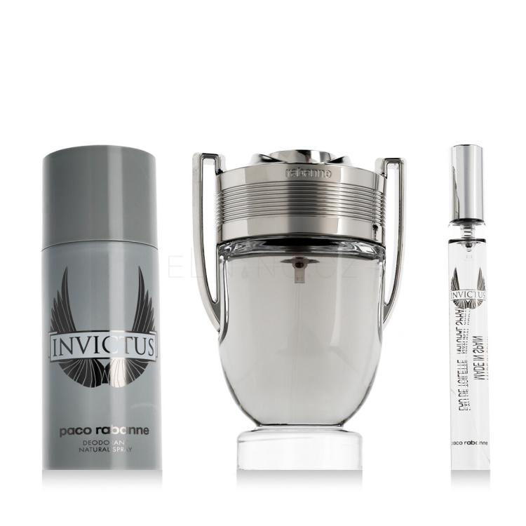 Paco Rabanne Invictus Dárková kazeta toaletní voda 100 ml + toaletní voda 10 ml + deodorant 150 ml