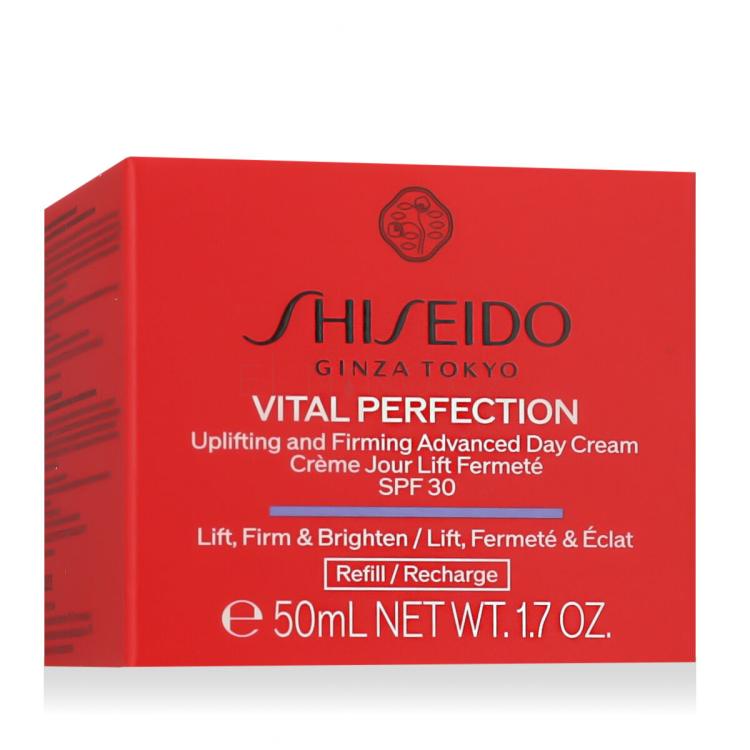 Shiseido Vital Perfection Uplifting &amp; Firming Advanced Day Cream SPF30 Denní pleťový krém pro ženy Náplň 50 ml
