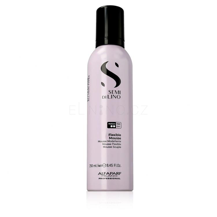 ALFAPARF MILANO Semi Di Lino Style &amp; Care Flexible Mousse Tužidlo na vlasy pro ženy 250 ml