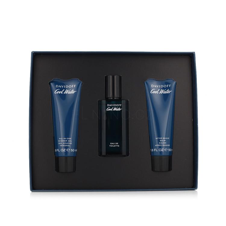 Davidoff Cool Water Dárková kazeta toaletní voda 40 ml + sprchový gel 50 ml + balzám po holení 50 ml