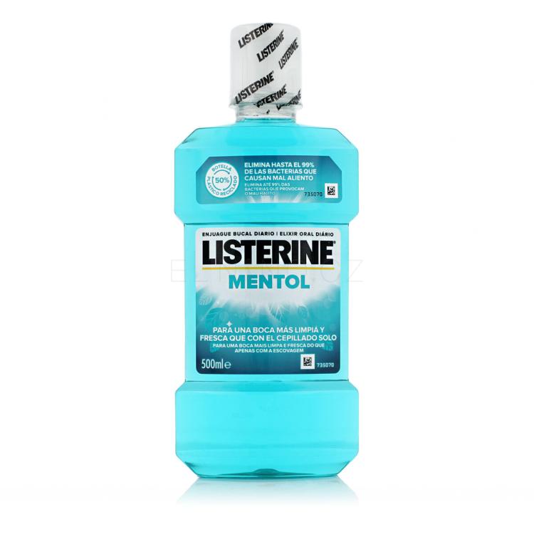 Listerine Mentol Mouthwash Ústní voda 500 ml