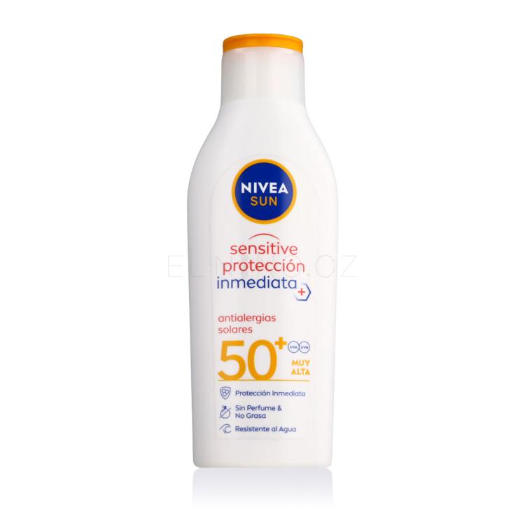 Nivea Sun Sensitive Immediate Protect Lotion SPF50+ Opalovací přípravek na tělo 200 ml
