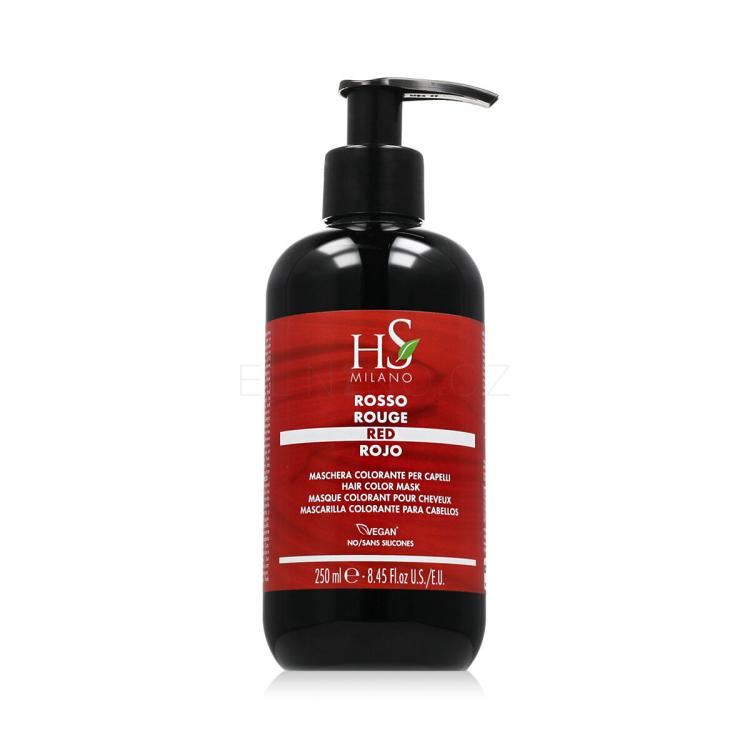 HS MILANO Hair Color Mask Barva na vlasy 250 ml Odstín Red