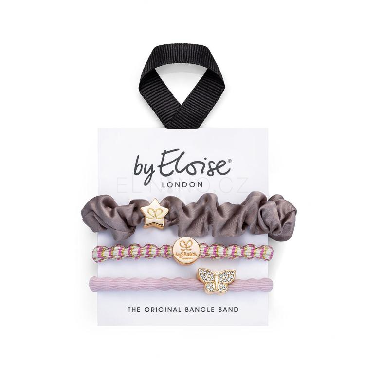 By Eloise London Set Butterfly Garden Gumička na vlasy pro ženy 1 ks