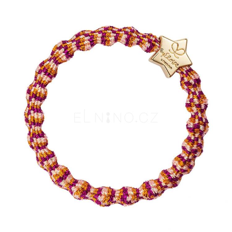 By Eloise London Metallic Gold Star Gumička na vlasy pro ženy 1 ks Odstín Tropicana
